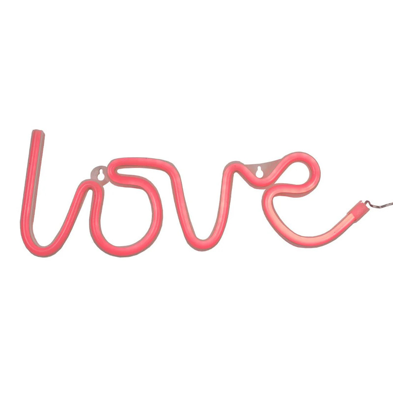 Led Neon Love Shape - Red - إضاءة